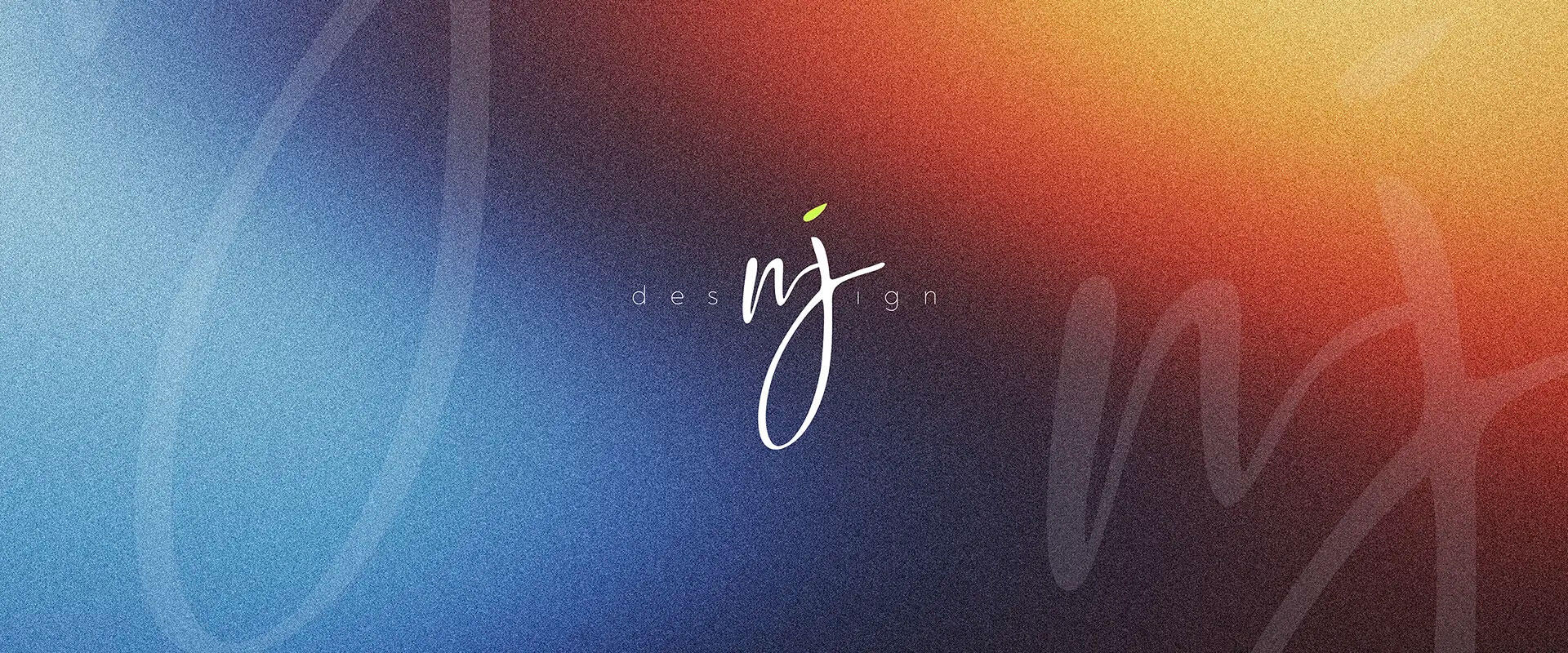 NJ Design branding header for freelance graphic and visual designer Nicole Jodlbauer